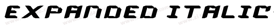 Expanded Italic字体转换